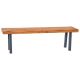 Alamont Home - Martindale Indoor/Outdoor Solid Acacia Wood Slat Top Bench with Wood Legs - Natural