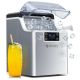 ecozy 45lb. Stainless Steel Countertop Ice Maker with Auto Self-Cleaning, 45lbs Per Day, 24 Cubes Ready in 13 Mins