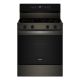 Whirlpool - 5.3 Cu. Ft. Freestanding Electric Range with Air Cooking Technology - Black-on-Stainless
