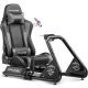 GTPlayer - Racing Simulator Cockpit with Seat and Bluetooth Speakers Sim Racing Cockpit - Gray