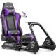 GTPlayer - Racing Simulator Cockpit with Seat and Bluetooth Speakers Sim Racing Cockpit - Purple