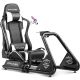 GTPlayer - Racing Simulator Cockpit with Seat and Bluetooth Speakers Sim Racing Cockpit - White