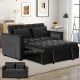Bestier Comfortable Sofa Bed - Multi-functional Sofa Bed with Cup Holder and USB Port - Black