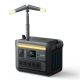 Anker - SOLIX C1000X Solar Generator 1,056Wh/1800W 2-in-1 Power Pack for Home Backup,Outdoor Camping,RV - Black (1056 Wh Capacity) - Black