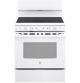 GE - 5 Cu. Ft. Freestanding Electric Range with Self-Cleaning and Dual-Element Bake - White