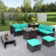 Costway 9 PCS Patio Furniture Set with 32