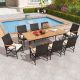 Costway 9 PCS Patio Dining Set with 1.9