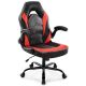 Bestier Ergonomic Faux Leather Adjustable Reclining Swiveling PC and Racing Game Chair - Red