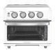 Cuisinart - Air Fryer 0.6 Cu. Ft. Toaster Oven with Grill - White