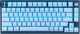 CORSAIR - K65 PLUS RGB 75% Wireless Mechanical Pre-Lubed MLX Red Linear Switch Gaming Keyboard for Mac with Hot-Swappable Switches - Glacier Blue
