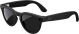 Ray-Ban Meta - Headliner glasses with Meta AI, Audio, Photo, Video Compatability - Charcoal Lenses - Matte Black