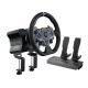Moza - R5 Racing Simulator Wheel and Pedal Bundle for PC - Black