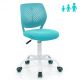 Costway Kids Desk Chair Ergonomic Swivel Children Mesh Study Height Adjustable - Turquoise