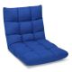 Costway - Adjustable 14-Position Floor Chair Folding Lazy Gaming Sofa Lounge Chair - Blue