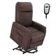 Costway - Power Lift Recliner Chair w/ Remote Control - Brown