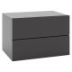 Costway 1 PCS Floating Nightstand with Drawer Storage Modern Floating Bedroom Shelf - Gray