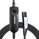 Lectron - Tesla NACS Level 1/2 NEMA 14-50/5-15 Portable Electric Vehicle (EV) Charging Station-up to 40A - Black