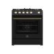 Forno Appliances - Leonardo 5 Cu. Ft. Freestanding Gas Convection Range with LP Conversion Kit - Black