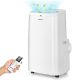 Costway 6350 BTU (9000BTU ASHRAE) Portable Air Conditioner 3-in-1 Air Cooler Fan Dehumidifier w/ Remote - White