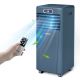 Costway 5000 BTU (8000 BTU ASHRAE) Portable Air Conditioner w/ Remote Control 3-in-1 Air Cooler w/ Drying - Dark Blue