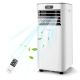 Costway 6000 BTU (10000 BTU ASHRAE) Portable Air Conditioner w/ Remote Control 3-in-1 Air Cooler w/ Drying - White