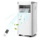 Costway 6450 BTU (10000BTU ASHRAE) Portable Air Conditioner 3-in-1 Air Cooler with Remote Control - White