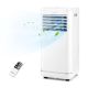 Costway 6000BTU (10000 BTU ASHRAE) Portable Air Conditioner with Dehumidifier & Fan Mode, up to 350 Sq.Ft - White