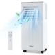 Costway 8000 BTU Portable Air Conditioner 3-in-1 Freestanding Air Cooler with Dehumidifier 5000 BTU(8000BTU ASHRAE) - White