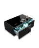 Livtab - Smart Coffee Table with Refrigerated Drawers, Wireless Charging, Bluetooth Speaker, Ideal for Modern Living Spaces - BLACK