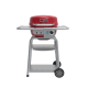 Charbroil - Bistro Pro Electric Grill & Griddle + Charcoal Mode Red - Red