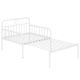 Costway Metal Daybed Extendable Daybed to Twin Size Bed Heavy Duty Slats Support Sofa Bed - White