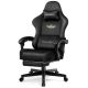 GTPlayer - GT829 Big and Tall Fabric Gaming Chair - Black