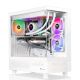 Thermaltake - LCGS View 7897XS-270 Gaming Desktop AMD Ryzen 7 7800X3D, 32GB Memory, AMD Radeon RX 9070 XT, 1TB NVMe M.2 - Snow