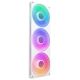 NZXT - F420 RGB Core - 420mm Single-Frame Case Fan Unit with 3 x 140mm RGB Fans and Fluid Dynamic Bearings - White