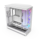 NZXT - H9 Flow RGB 2025 ATX Mid-Tower Dual-Chamber PC Case - White