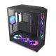NZXT - H9 Flow+ RGB 2025 ATX Mid-Tower Dual-Chamber PC Case - Black