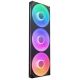 NZXT - F420 RGB Core - 420mm Single-Frame Case Fan Unit with 3 x 140mm RGB Fans and Fluid Dynamic Bearings - Black