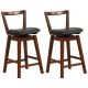 Costway - Swivel Counter Height Bar Stool Set of 2 26