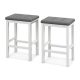 Costway - Set of 2 Rubber Wood Bar Stools 24