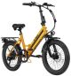 Actbest - Speedy ST Commuting Electric Bike Step Thru Folding Fat Tire Ebike w/ 40mi Max Range 20mph Top Speed 750w Peak Power - One Size - Yellow