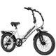 Actbest - Speedy ST Commuting Electric Bike Step Thru Folding Fat Tire Ebike w/ 40mi Max Range 20mph Top Speed 750w Peak Power - One Size - White