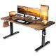 EXRACING - 48 x 24 Inches Gaming Desk Height Adjustable Ergonomic Home Office Computer Desk - Brown