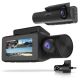 Rexing - C3 - 3-Channel Dash Cam with Wi-Fi and Cabin View - Black