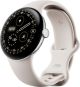 Google - Pixel Watch 4 (41mm) - LTE - Polished Silver Case - Porcelain Band - (2025)