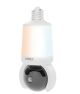 Lorex - 2K Wi-Fi Smart Lightbulb Pan-Tilt Camera - White