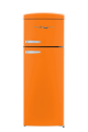 Unique Appliances - Classic Retro 7.5cu.ft Top Freezer Refrigerator - Creamscicle Orange