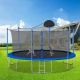 Nestfair 14 ft. Round Outdoor Trampoline with Board LASM040AAF
