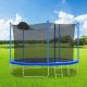 Nestfair 12 ft. Round Outdoor Trampoline with Board LSW000032F