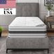 Ottomanson Lodge 12 in. Twin Made in USA Firm Hybrid Mattress Cool Airflow with Edge to Edge Pocket Coil, Bed in A Box, Ottopedic LDG-T
