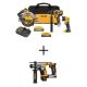 DEWALT 20V MAX Lithium-Ion Cordless 3-Tool Combo Kit and Ultra-Compact 5/8 in. SDS Plus Hammer Drill with 5Ah & 1.7Ah Batteries